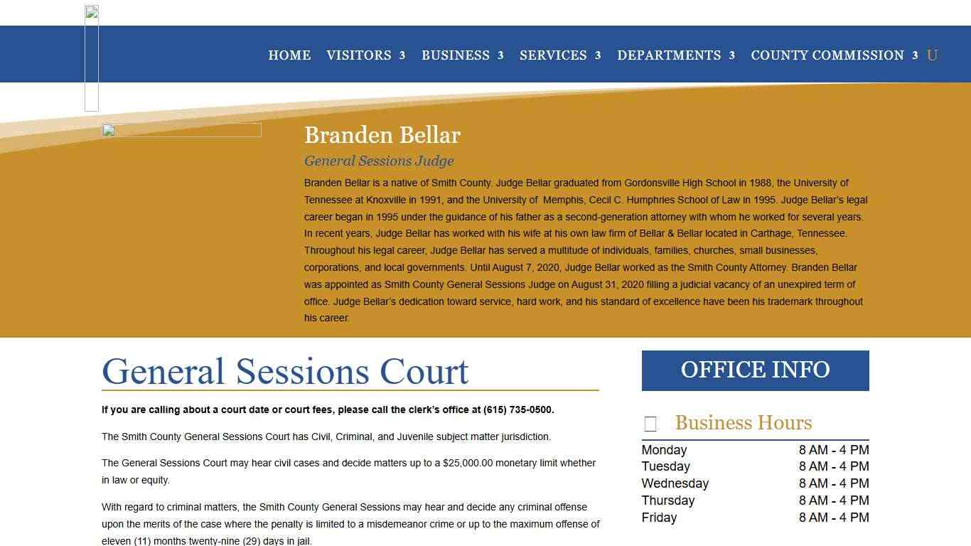 General Sessions Court – Smith County Government