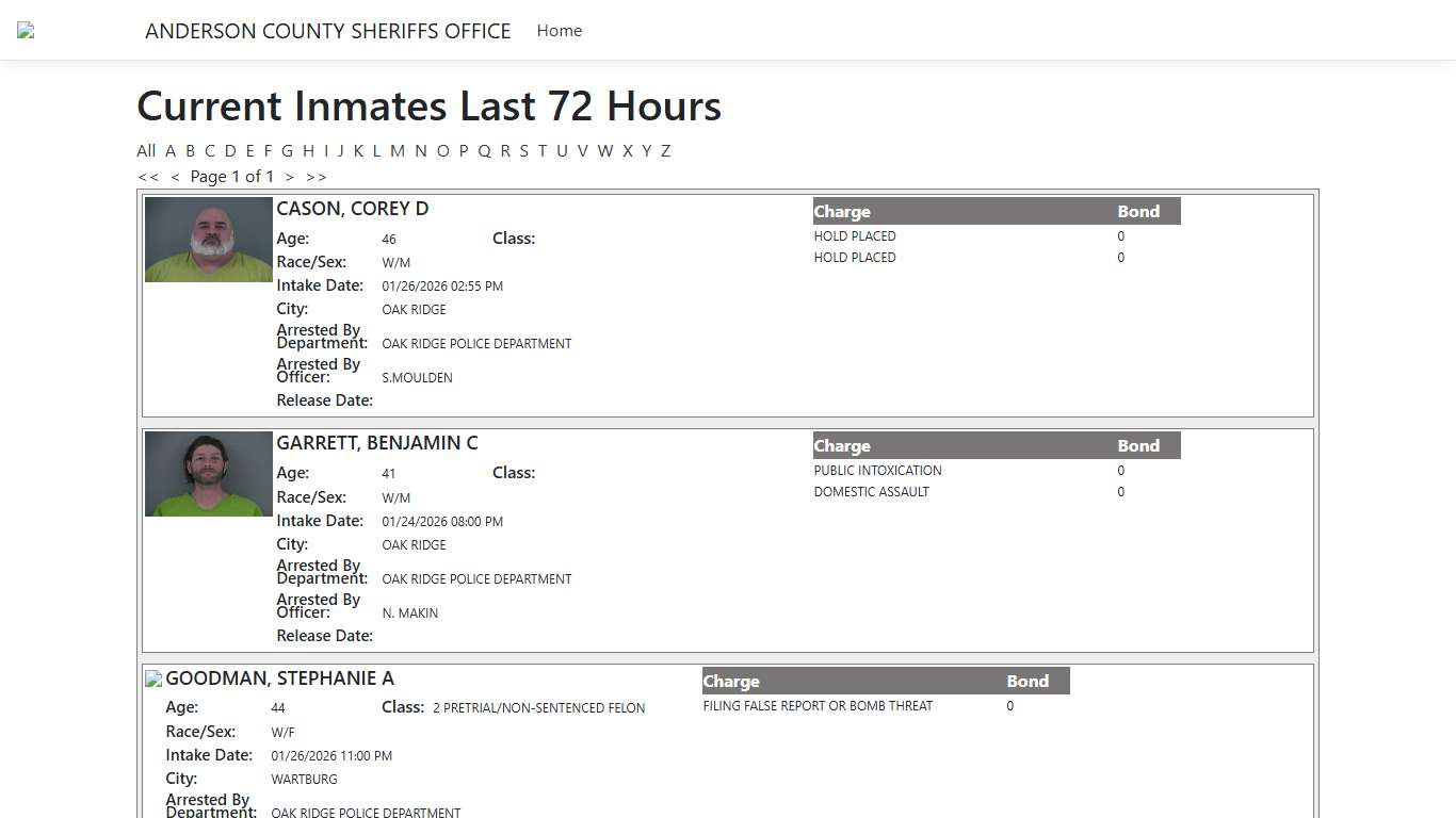 Inmates - ISOMS Portal